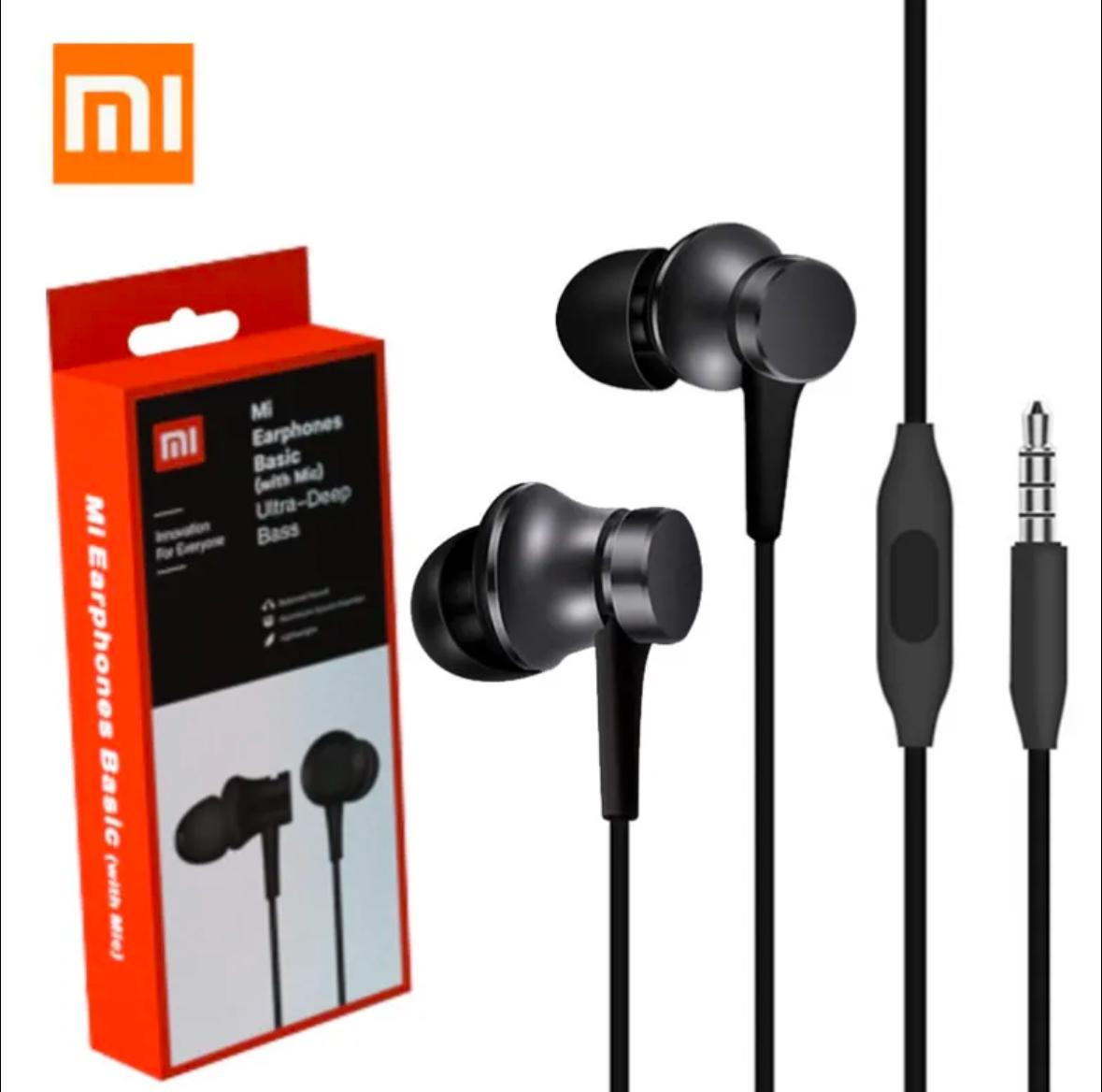 Xiao MI Earphone In-Ear 3.5mm Piston Wired Control Headset Earphone With MIC Ultra-Deep Bass